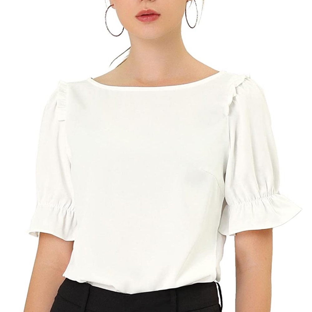 Allegra K white blouse
